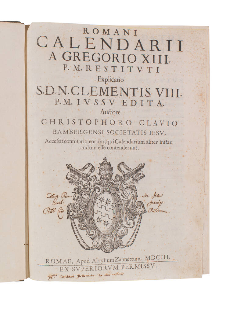 Romani calendarii a Gregorio XIII. P.M. restituti Explicatio S.D.N. Clementis VIII. P.M. iussu edita.