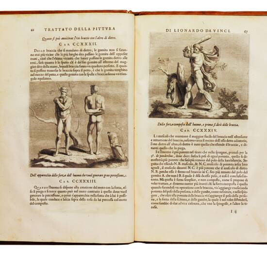 Trattato della Pittura di Lionardo da Vinci, Nouamente dato in luce, con la vita dell’istesso autore, scritta da Rafaelle Du Fresne. Si sono giunti i tre libri della pittura, & il trattato della statua di Leon Battista Alberti, con la vita del medesimo.