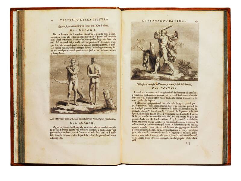 Trattato della Pittura di Lionardo da Vinci, Nouamente dato in luce, con la vita dell’istesso autore, scritta da Rafaelle Du Fresne. Si sono giunti i tre libri della pittura, & il trattato della statua di Leon Battista Alberti, con la vita del medesimo.